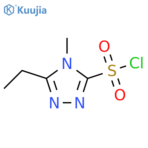 5-ethyl-4-methyl-4H-1,2,4-triazole-3-sulfonyl chloride structure