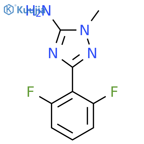 3-(2,6-difluorophenyl)-1-methyl-1H-1,2,4-triazol-5-amine structure