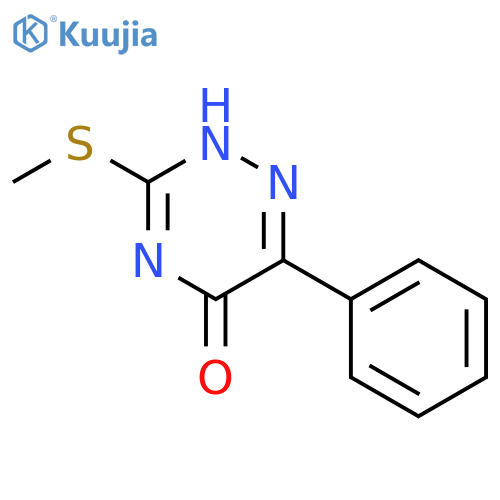 1,2,4-Triazin-5(2H)-one, 3-(methylthio)-6-phenyl- structure