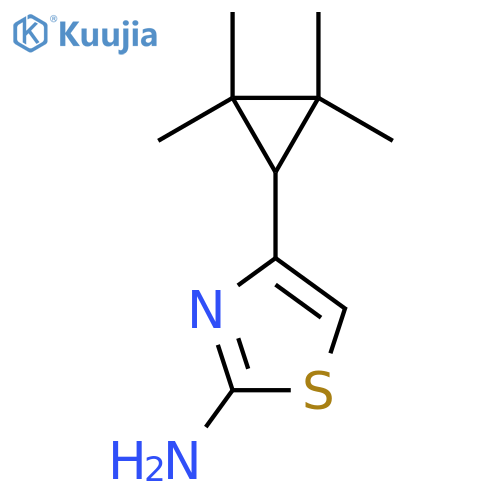 4-(2,2,3,3-tetramethylcyclopropyl)-1,3-thiazol-2-amine structure