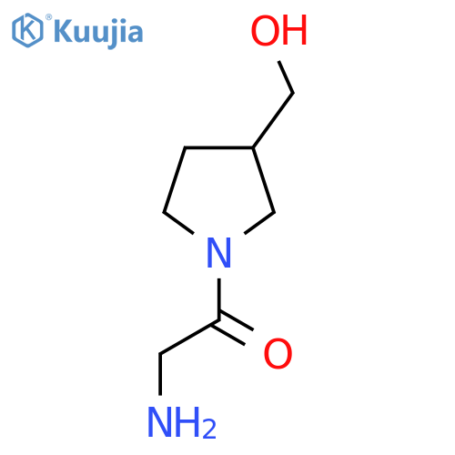 2-Amino-1-[3-(hydroxymethyl)pyrrolidin-1-yl]ethan-1-one structure
