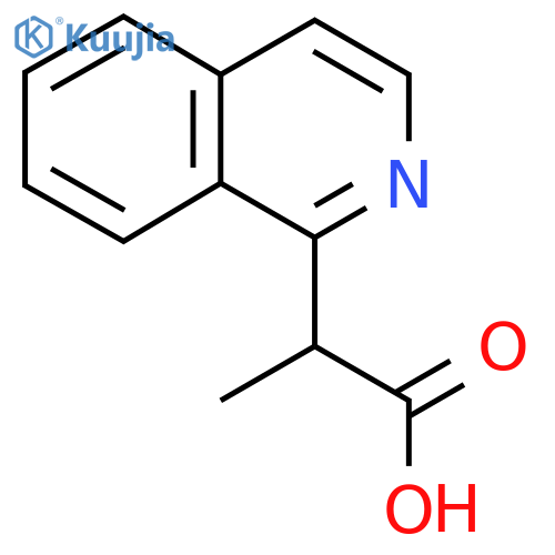 2-(isoquinolin-1-yl)propanoic acid structure