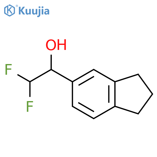 1-(2,3-dihydro-1H-inden-5-yl)-2,2-difluoroethan-1-ol structure