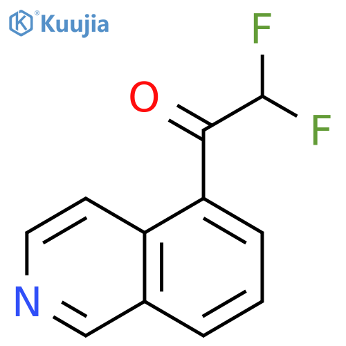 2,2-difluoro-1-(isoquinolin-5-yl)ethan-1-one structure