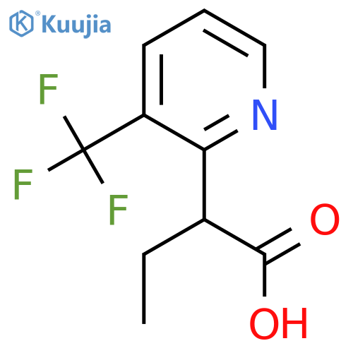 2-3-(trifluoromethyl)pyridin-2-ylbutanoic acid structure