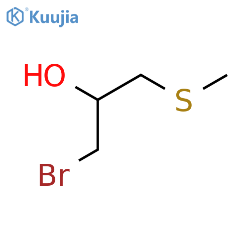1-bromo-3-(methylsulfanyl)propan-2-ol structure