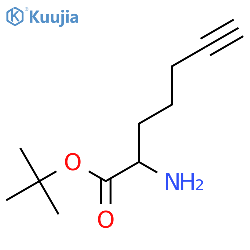 tert-butyl 2-aminohept-6-ynoate structure