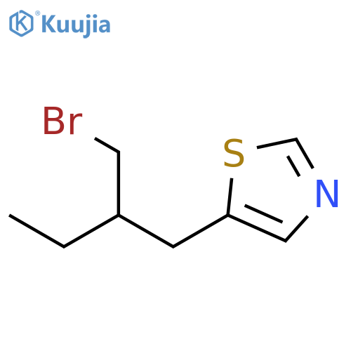 Thiazole, 5-[2-(bromomethyl)butyl]- structure