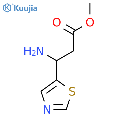 5-Thiazolepropanoic acid, β-amino-, methyl ester structure