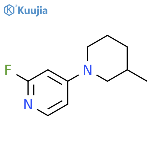 2-fluoro-4-(3-methylpiperidin-1-yl)pyridine structure
