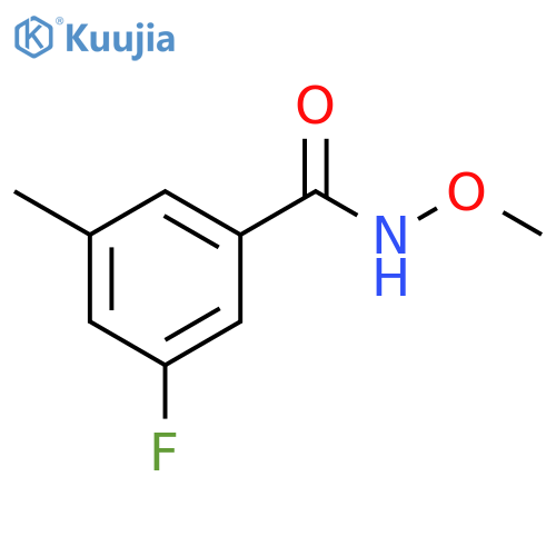 3-Fluoro-N-methoxy-5-methylbenzamide structure