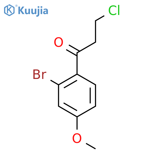 1-(2-Bromo-4-methoxyphenyl)-3-chloropropan-1-one structure