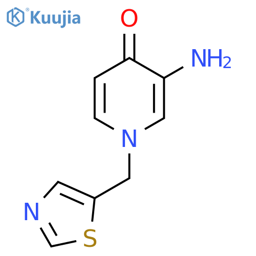 3-amino-1-(1,3-thiazol-5-yl)methyl-1,4-dihydropyridin-4-one structure