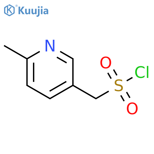 (6-methylpyridin-3-yl)methanesulfonyl chloride structure