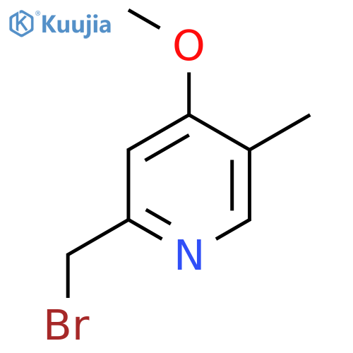 2-Bromomethyl-4-methoxy-5-methylpyridine structure