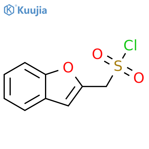 (1-benzofuran-2-yl)methanesulfonyl chloride structure