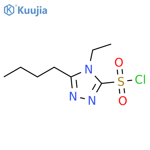 4H-1,2,4-Triazole-3-sulfonyl chloride, 5-butyl-4-ethyl- structure
