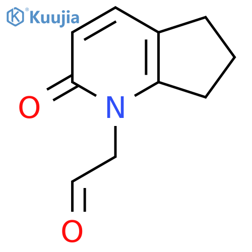 2-{2-oxo-1H,2H,5H,6H,7H-cyclopentabpyridin-1-yl}acetaldehyde structure