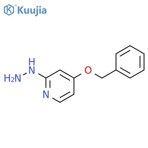 4-(benzyloxy)-2-hydrazinylpyridine structure