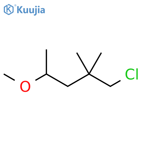 Pentane, 1-chloro-4-methoxy-2,2-dimethyl- structure