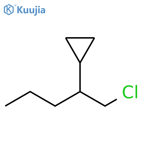 Cyclopropane, [1-(chloromethyl)butyl]- structure