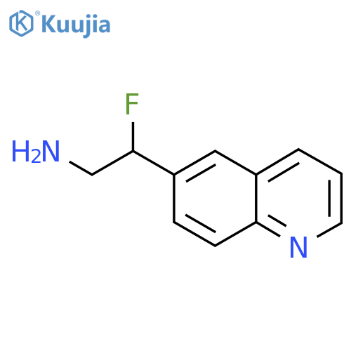 2-fluoro-2-(quinolin-6-yl)ethan-1-amine structure