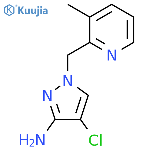 4-chloro-1-(3-methylpyridin-2-yl)methyl-1H-pyrazol-3-amine structure