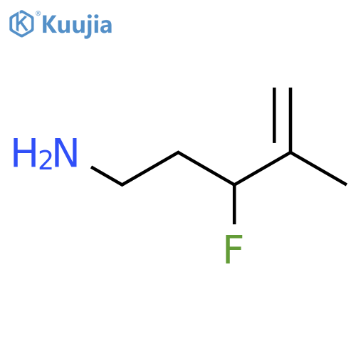 3-fluoro-4-methylpent-4-en-1-amine structure