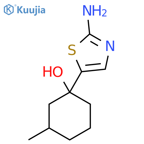 1-(2-Amino-1,3-thiazol-5-yl)-3-methylcyclohexan-1-ol structure