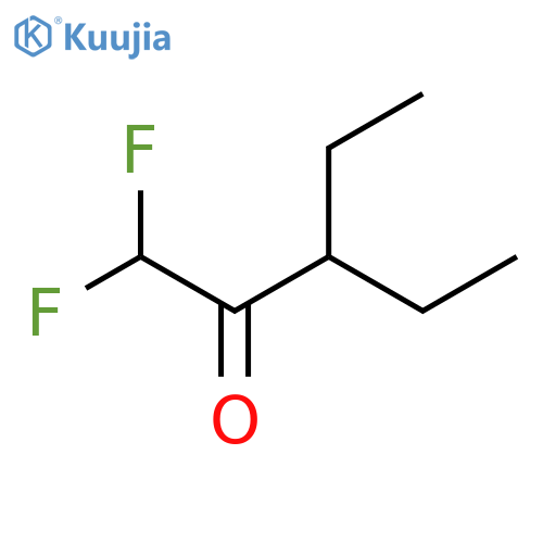 3-ethyl-1,1-difluoropentan-2-one structure