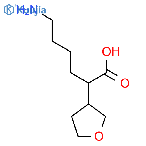 6-Amino-2-(oxolan-3-yl)hexanoic acid structure