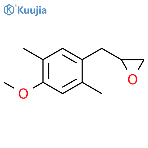 Oxirane, 2-[(4-methoxy-2,5-dimethylphenyl)methyl]- structure