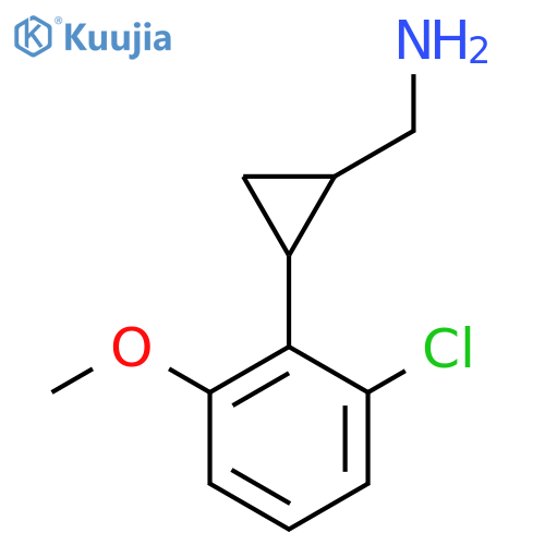 2-(2-chloro-6-methoxyphenyl)cyclopropylmethanamine structure