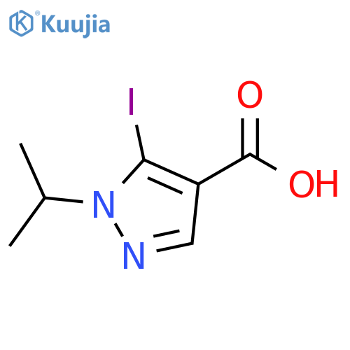5-iodo-1-(propan-2-yl)-1H-pyrazole-4-carboxylic acid structure