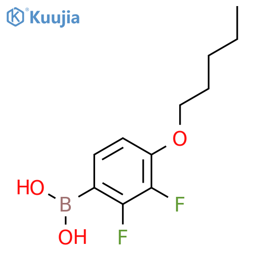 (2,3-Difluoro-4-(pentyloxy)phenyl)boronic acid structure