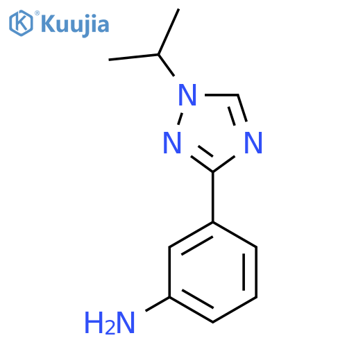 3-1-(propan-2-yl)-1H-1,2,4-triazol-3-ylaniline structure