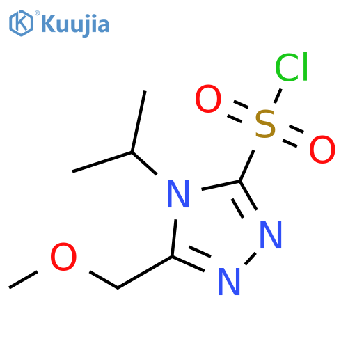 4H-1,2,4-Triazole-3-sulfonyl chloride, 5-(methoxymethyl)-4-(1-methylethyl)- structure