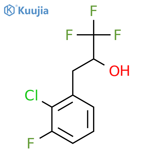 3-(2-chloro-3-fluorophenyl)-1,1,1-trifluoropropan-2-ol structure