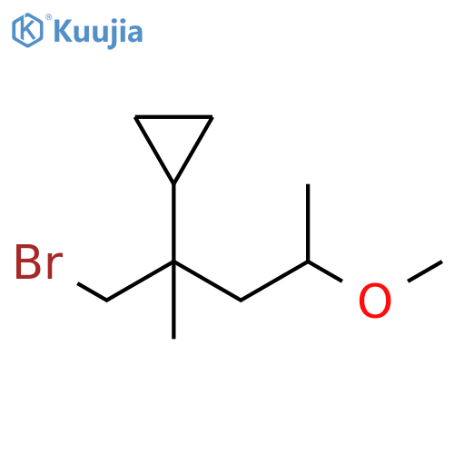 Cyclopropane, [1-(bromomethyl)-3-methoxy-1-methylbutyl]- structure