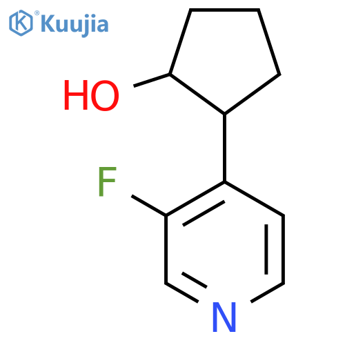 2-(3-fluoropyridin-4-yl)cyclopentan-1-ol structure