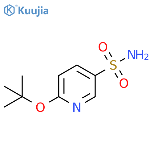 6-(tert-butoxy)pyridine-3-sulfonamide structure