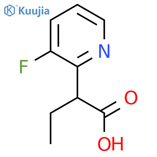 2-(3-fluoropyridin-2-yl)butanoic acid structure