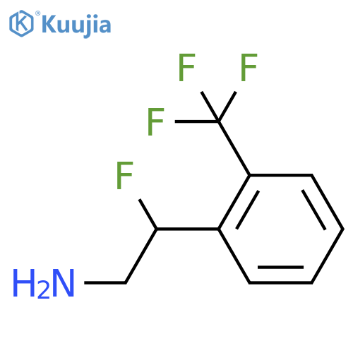 2-fluoro-2-2-(trifluoromethyl)phenylethan-1-amine structure