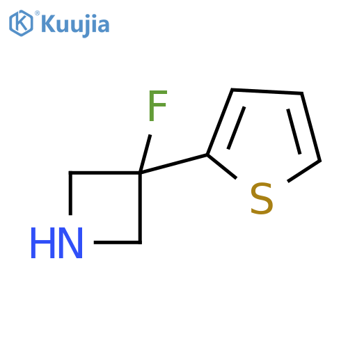 3-fluoro-3-(thiophen-2-yl)azetidine structure