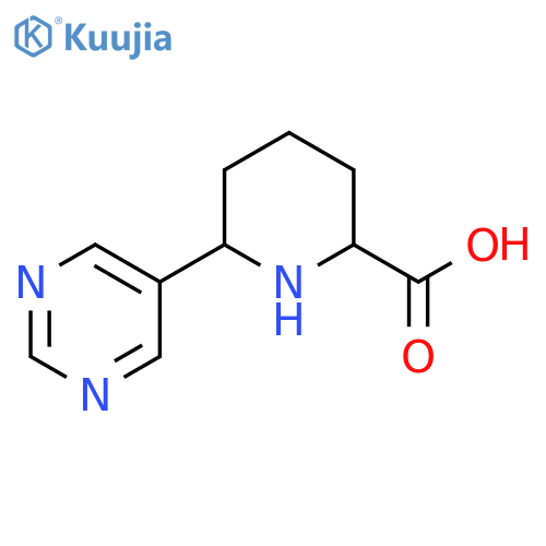 6-(pyrimidin-5-yl)piperidine-2-carboxylic acid structure