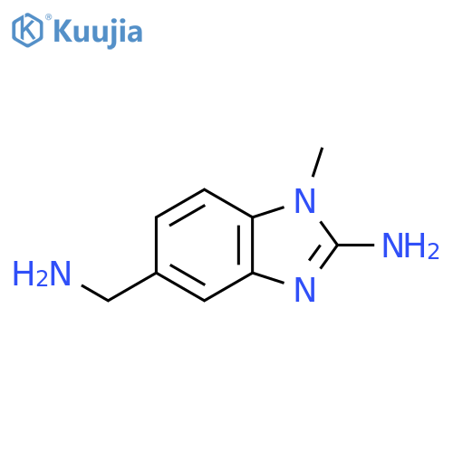 5-(Aminomethyl)-1-methylbenzimidazol-2-amine structure