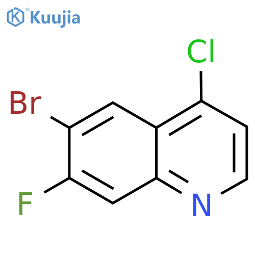 6-Bromo-4-chloro-7-fluoroquinoline structure