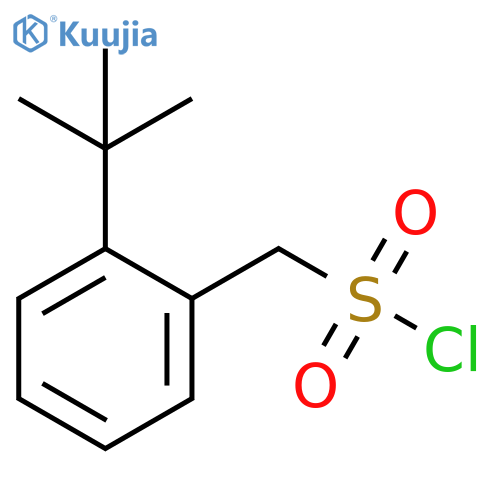 (2-tert-butylphenyl)methanesulfonyl chloride structure