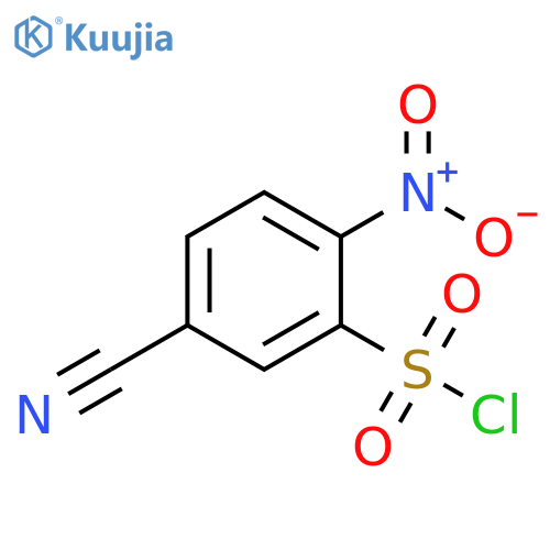 5-cyano-2-nitrobenzene-1-sulfonyl chloride structure