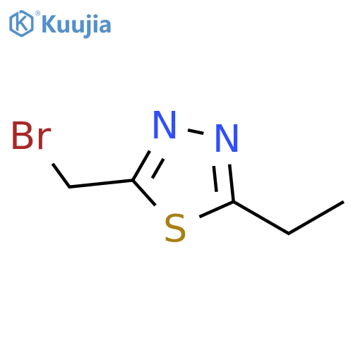 2-(bromomethyl)-5-ethyl-1,3,4-thiadiazole structure